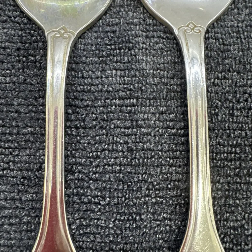 2 AMSILCO World Tableware Coquille Stainless Steel Flatware Teaspoons 6 1/4